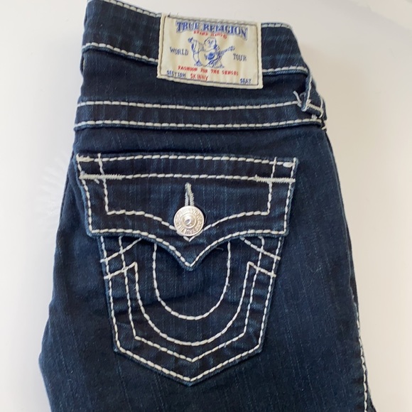 NWOT White stitch “skinny” true religion jeans - Picture 2 of 6